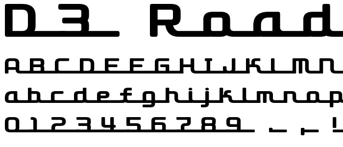 D3 Roadsterism Long font